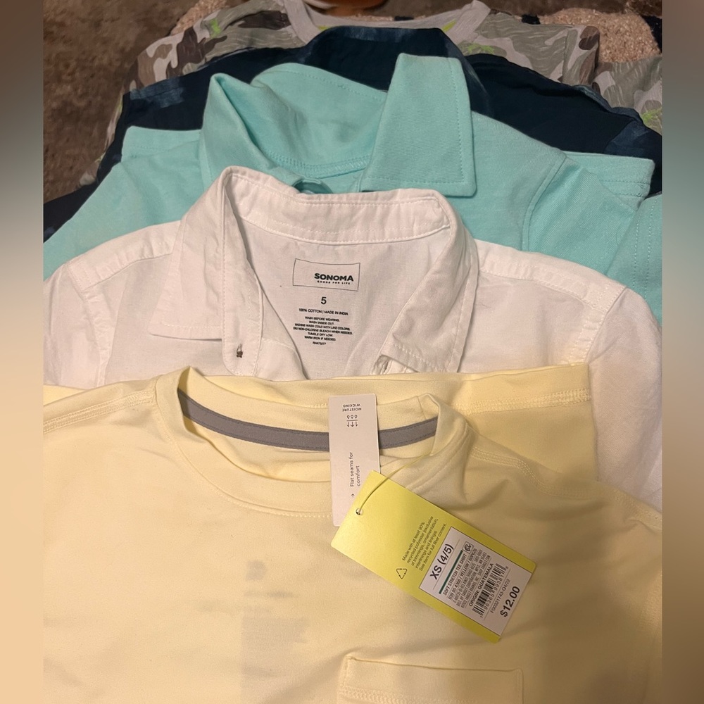 5 pack bundle boy shirts 👕 4/5